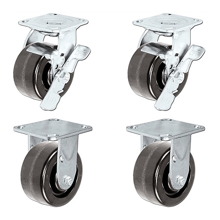 Casterhq 5"x2" Tool Box Kit, Phenolic Wheel, 1,000 Lbs Capacity CB-9TBK52